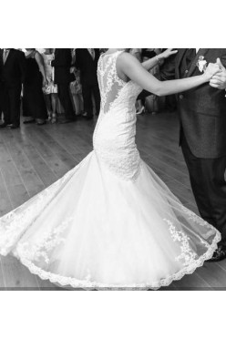 Suknia ślubna-rozm.36/38 , model "syrenka"