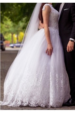 Suknia ślubna - princessa z trenem