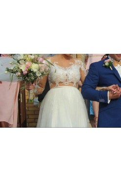 Piękna , nietuzinkowa suknia od projektanta róż 36