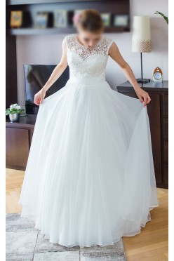 SUKNIA ŚLUBNA + welon