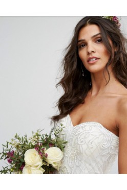 ślubna suknia Amelia Rose M/38 PIĘKNA koraliki