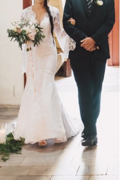 Koronkowa suknia ślubna od Małgorzaty Motas