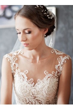 Suknia ślubna Machiko Gala z długim trenem kolor Ivory