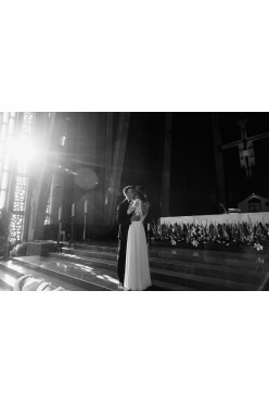 SUKNIA RUSTYKALNA NATURALNA PROSTA KORONKA