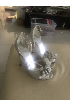 Buty slubna wysokie na koturnie