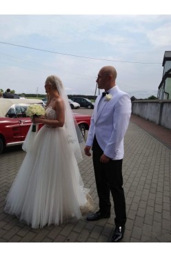 Suknia ślubna z salonu MADONNA Warszawa - kolor: cappuccino