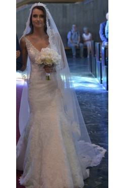 Piękna, kobieca suknia ślubna Justin Alexander