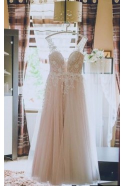 Suknia ślubna Mellory pudrowa