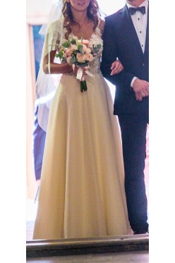 Wyjątkowa suknia ślubna rozm. 34/36 Ivory OKAZJA!