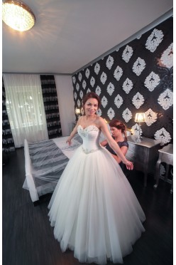 Suknia ślubna BLANCA piękna princessa roz. 34/36