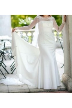 Suknia ślubna SYRENKA TREN !!JAK NOWA !!