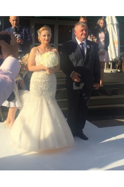 Suknia ślubna, syrenka, z Nowego Jorku, morii lee