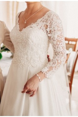 elegancka suknia ślubna