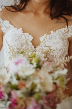 Romantyczna suknia ślubna