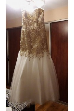 Piękna suknia ślubna RYBKA