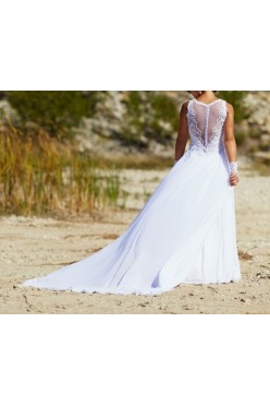 Suknia ślubna Isabel Bella z odpinanym trenem r. 34/36