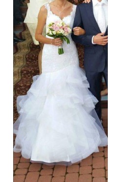 rybka/syrena, w kolorze białym