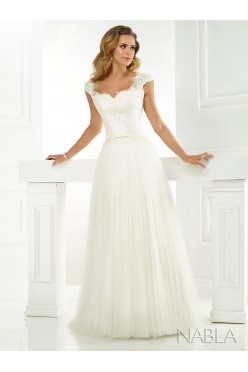 Suknia ślubna NABLA Kraków Analise/spódnica Lidia+welon