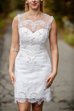 2 częściowa Suknia ślubną + 2 welony(długi 3m i krótki)