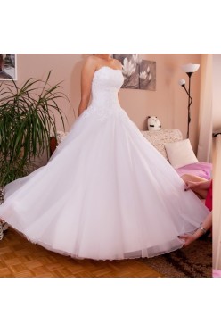 Suknia ślubna Agnes 15055 biała 34/36