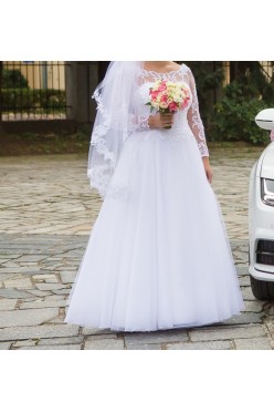 Koronkowa suknia ślubna Glamour 2017