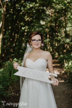 Suknia ślubna ecru koronka rozmiar 36 - 40