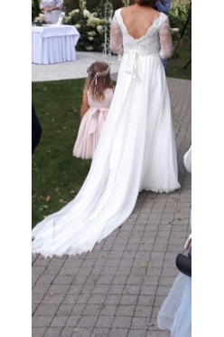 Suknia Gala 2017 tren góra koronka