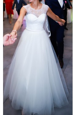 Suknia ślubna rozm 38/172 cm PIĘKNA