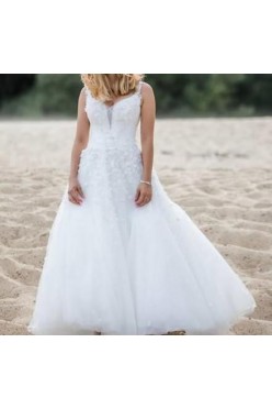 piękna TIULOWA suknia ślubna 34/36