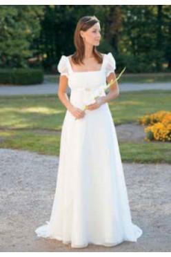 romantyczna suknia ślubna józefinka