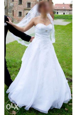 Biała suknia ślubna 36-38 Sweetheart 5914 + bolerko