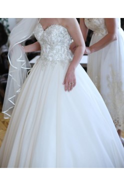 Suknia ślubna gorsetowa, księżniczka