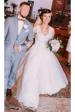 Suknia ślubna kolor szampański