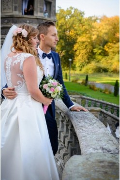 Suknia ślubna Vanilla Sposa ISABIS + tren rozmiar 42