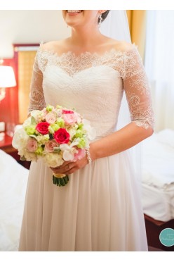 Sprzedam białą suknię ślubną, rozmiar 38