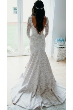 Zjawiskowa koronkowa suknia Rybka Berta