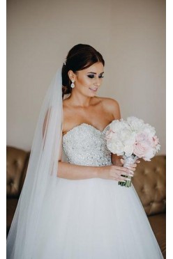 PIĘKNA SUKNIA ŚLUBNA! Zdobny gorset, księżniczka !