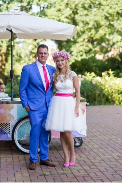 Krótka suknia szyta!