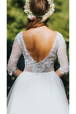 Suknia ślubna - koronka