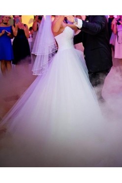 Suknia ślubna SVAROWSKI kryształy księżniczka princess