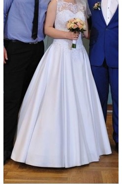 Satynowa suknia ślubna 38/40