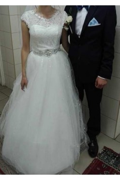 Suknia ślubna, welon, bolerko