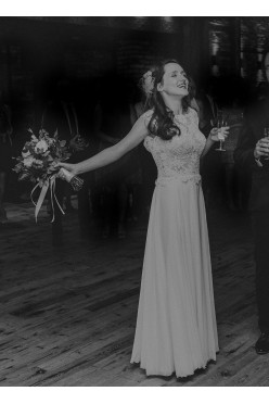 zwiewna i lekka suknia ślubna 36/38