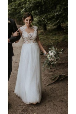 Przepiękna, zwiewna suknia ślubna Anette (Madonna) 2017