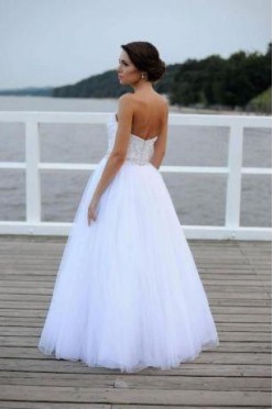 Suknia Justin Alexander 8724 rozmiar 8 (36)+koło