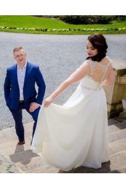 Delikatna suknia ślubna kolekcja 2017.