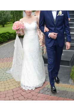 koronkowa suknia ślubna