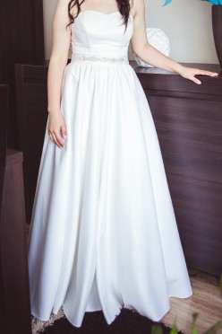 Suknia ślubna satyna mikado 36/38