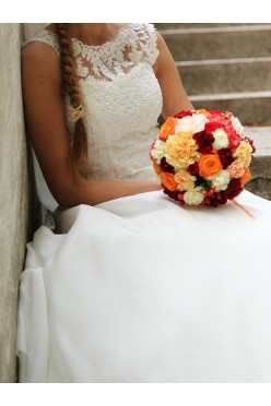 Suknia ślubna ecru 34 Justin Alexander Anna Lachor Poznań