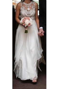 Yolan Cris Noguera r. 38 Barcelona Swarovski jedwab